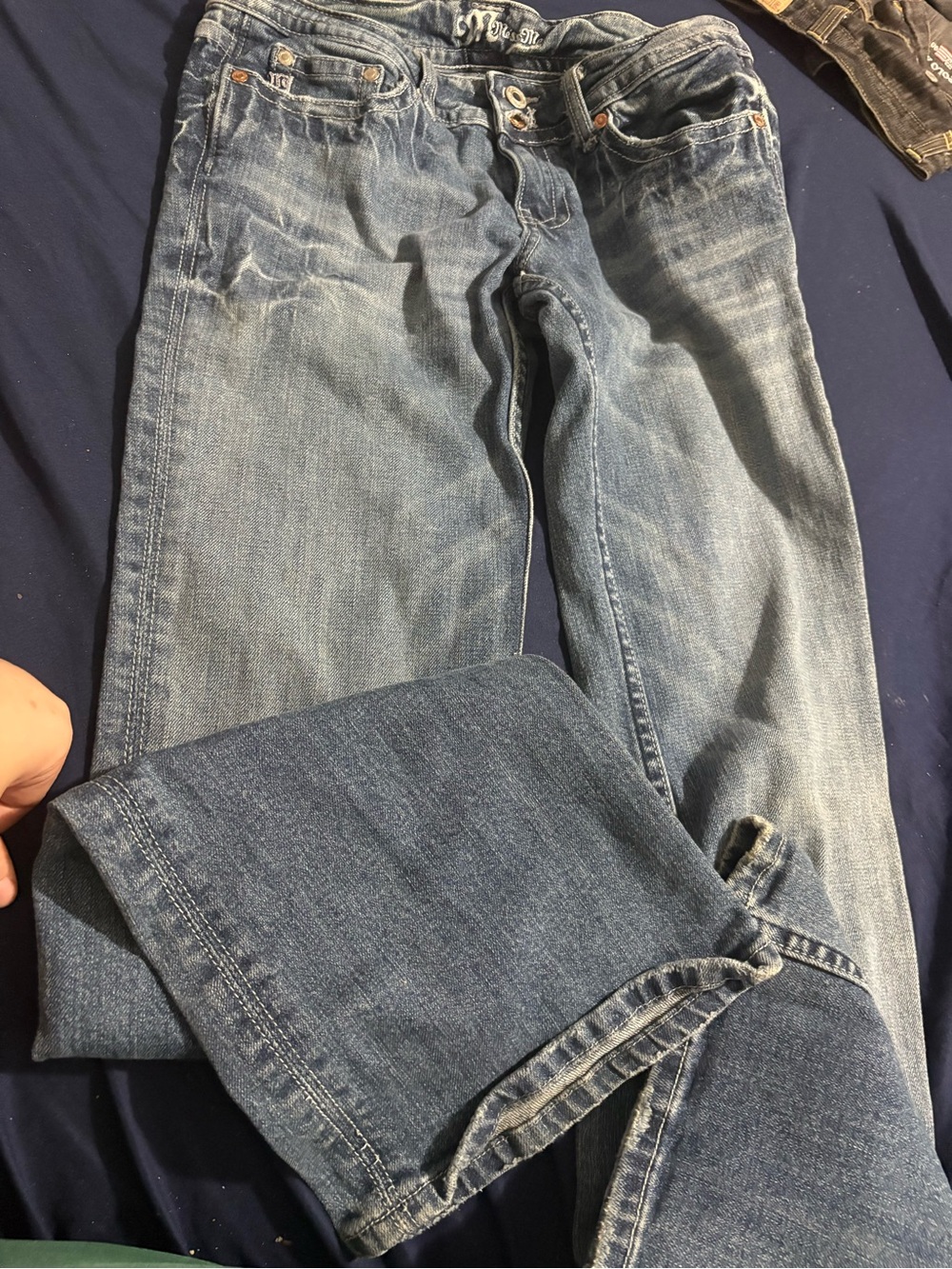 Men's Mid Wash Bootcut Jeans - Classic Five-Pocket Style